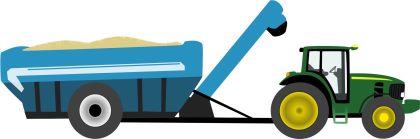 Трактор без фона