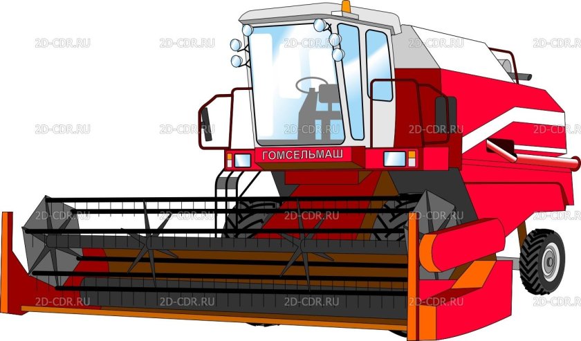 Комбайн вектор контур