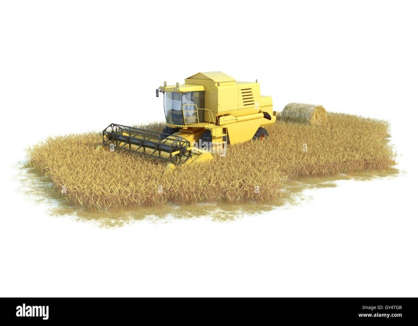 Комбайн в поле