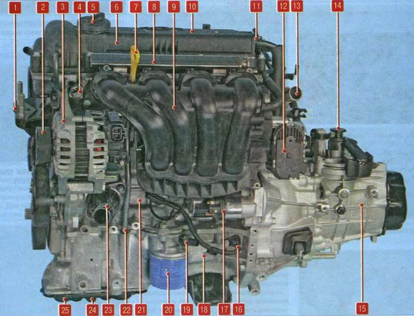 Датчики двигателя Хендай Солярис 1.6