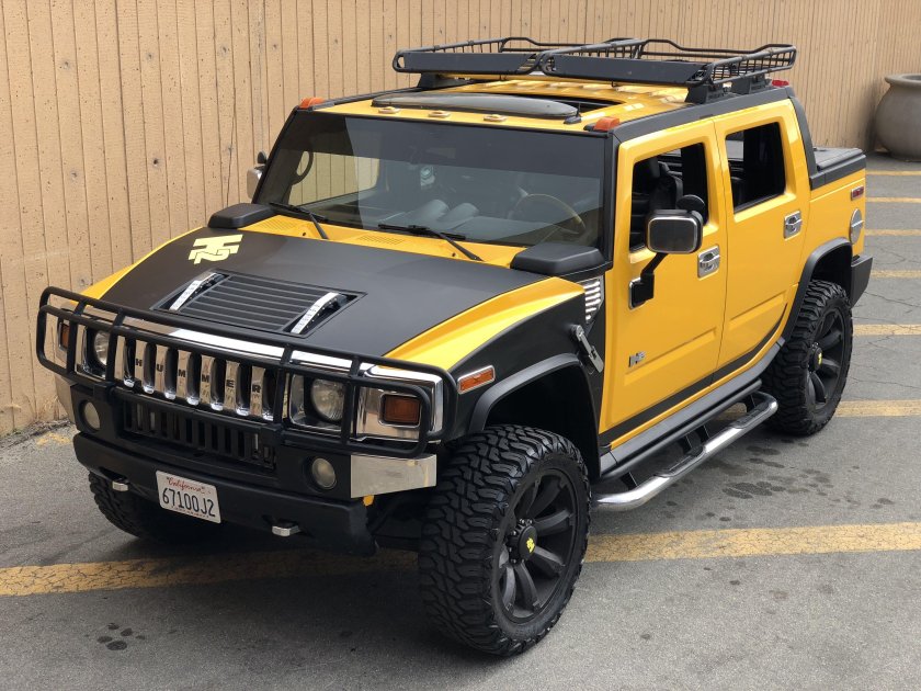 Hummer h2 желтый