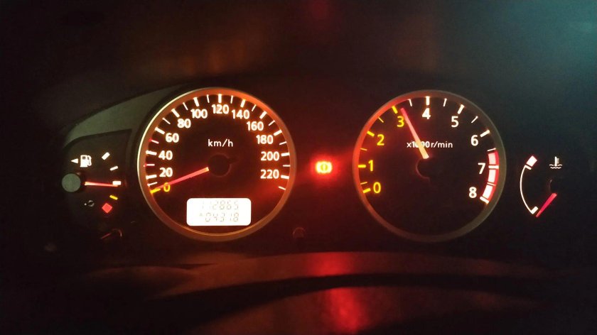 Пересвет панели Nissan Almera g15