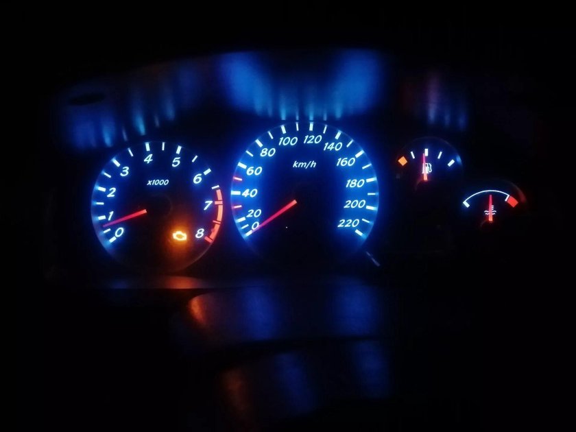 Nissan Almera n16 подсветка приборной панели