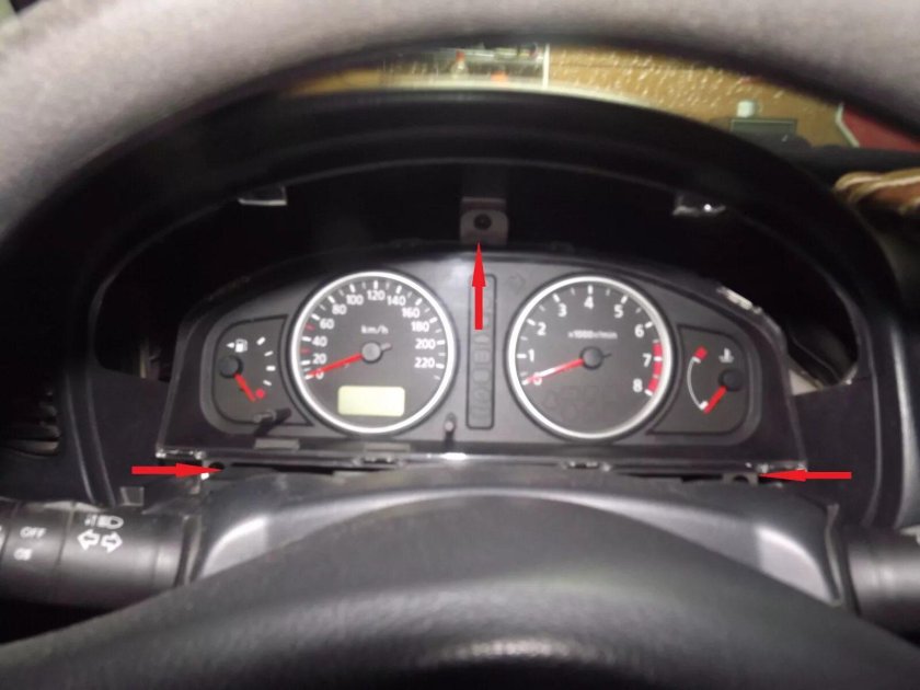 Подсветка приборной панели Ниссан Альмера н16