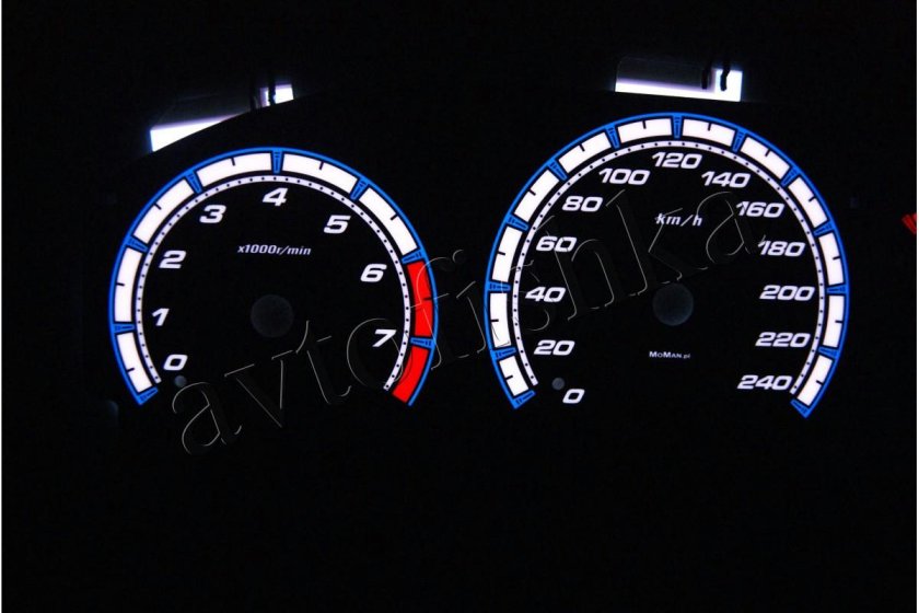 Шкалы приборной панели Almera n16