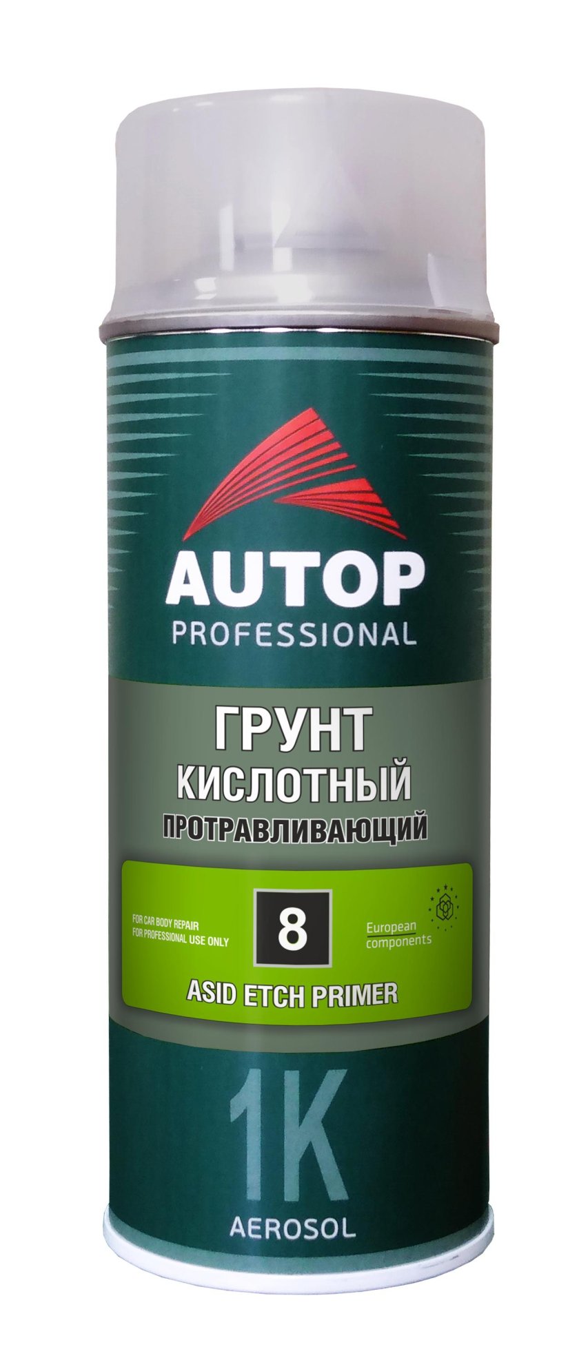Грунт-аэрозоль кислотный протравливающий №8 зеленый autop professional (520мл)