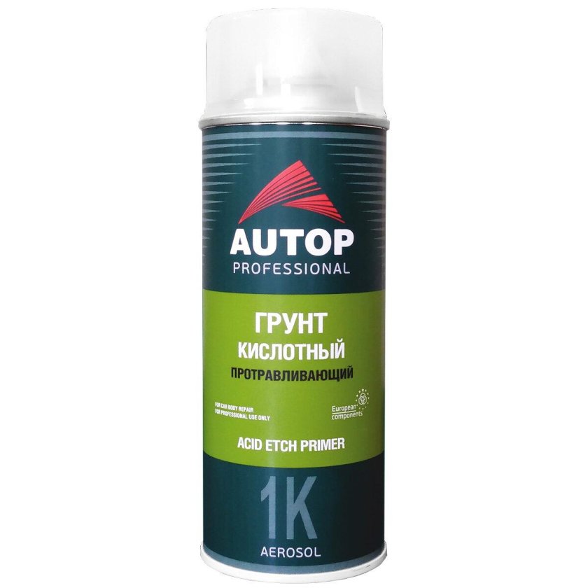 Грунт-аэрозоль кислотный протравливающий №8 зеленый autop professional (520мл)