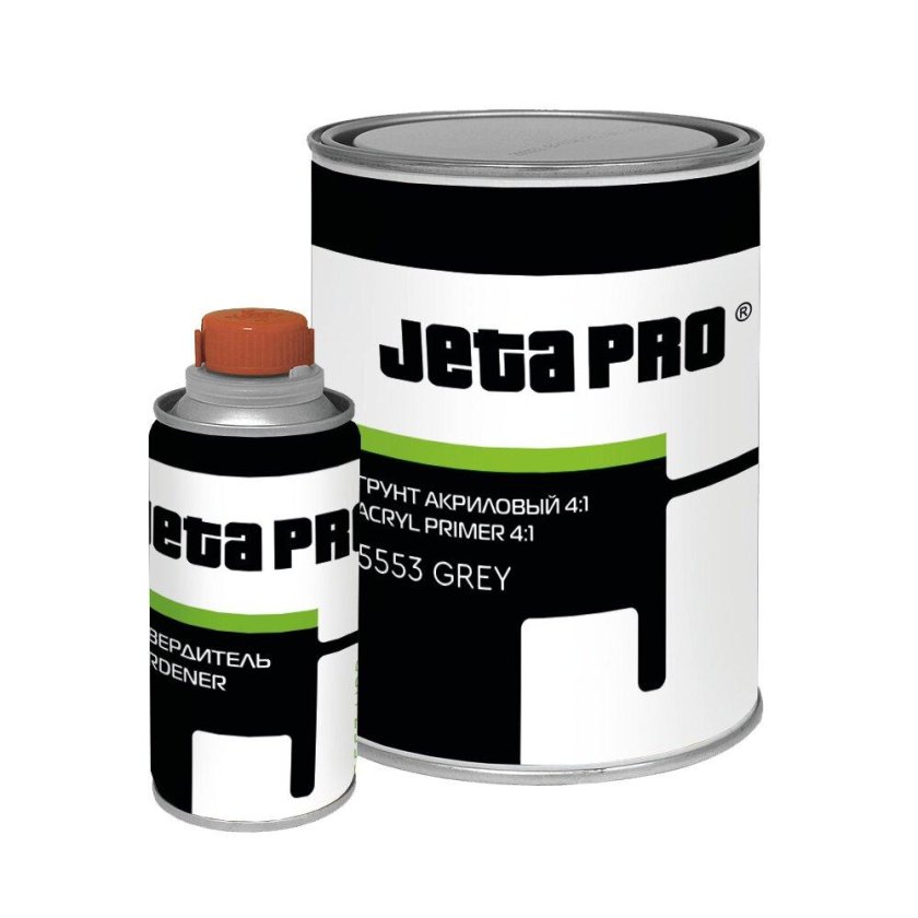 JETAPRO 5553 грунт акриловый серый с отвердителем (комплект) 401