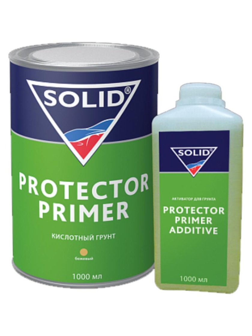 Solid Protector primer (1000мл) - кислотный грунт 1+1, цвет: бежевый (в комп с отв.1000мл