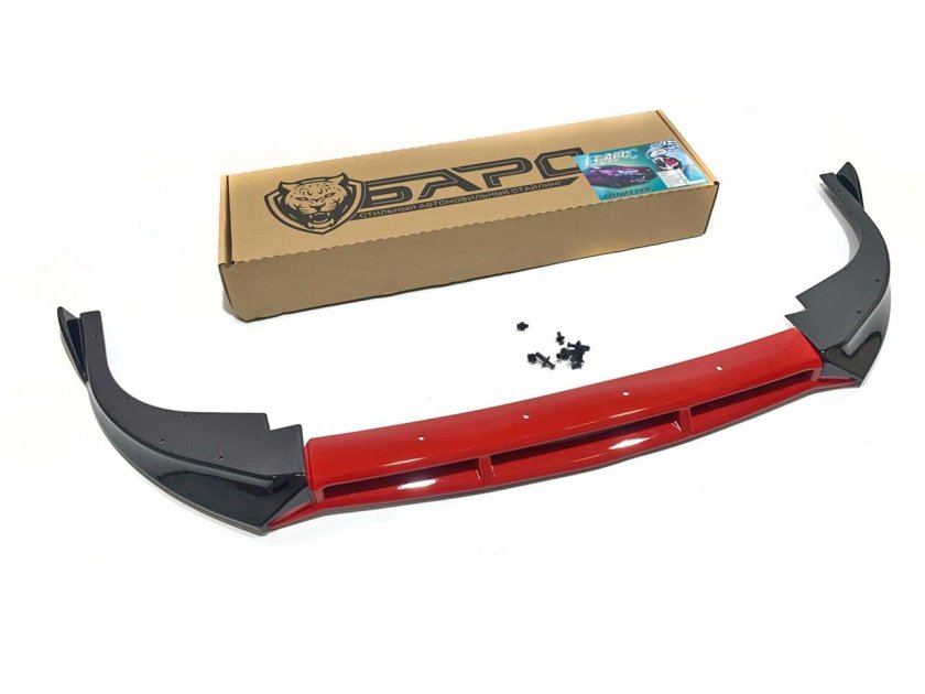 Сплиттер переднего бампера Приора 2 Барс