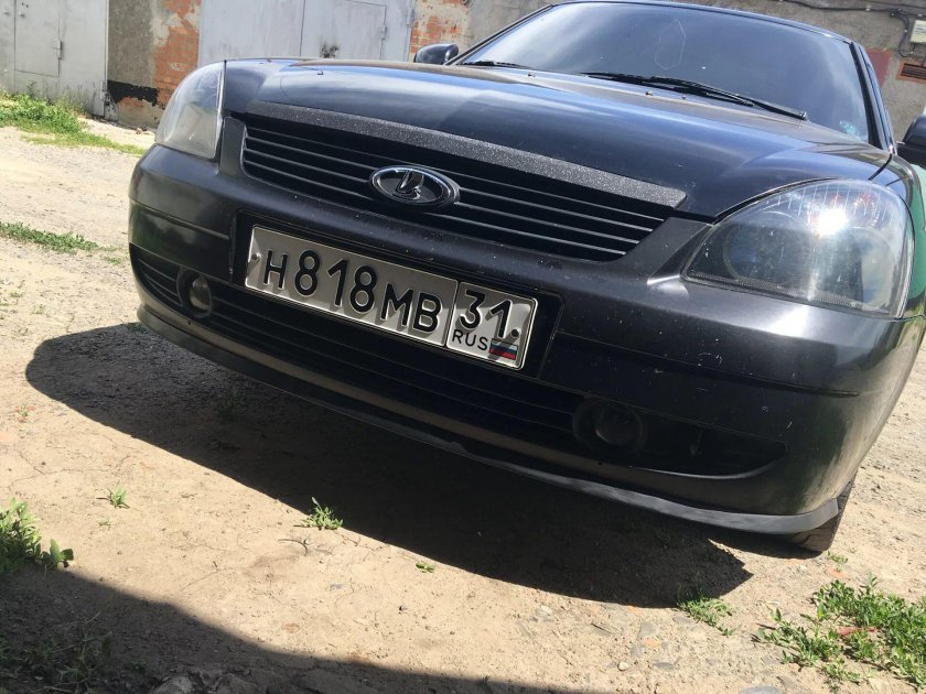 Лада Приора 2 губа переднего бампера