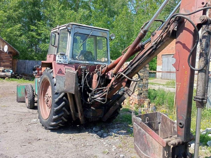 Трактор юмз 6 экскаватор