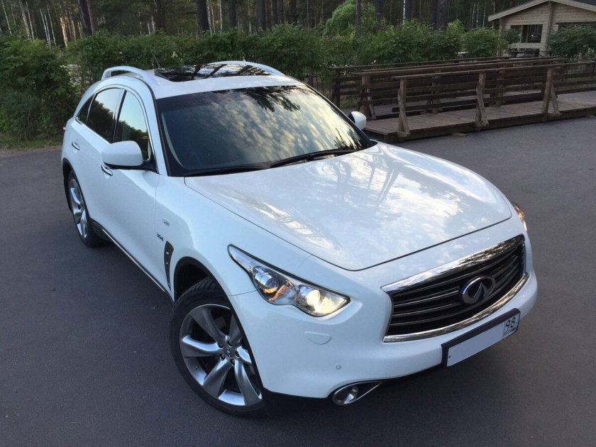 Инфинити fx35 2007 белый