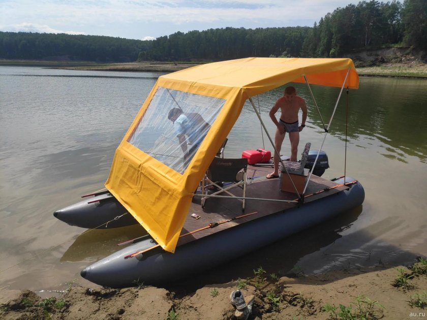 Надувной катамаран т-70 тримаран