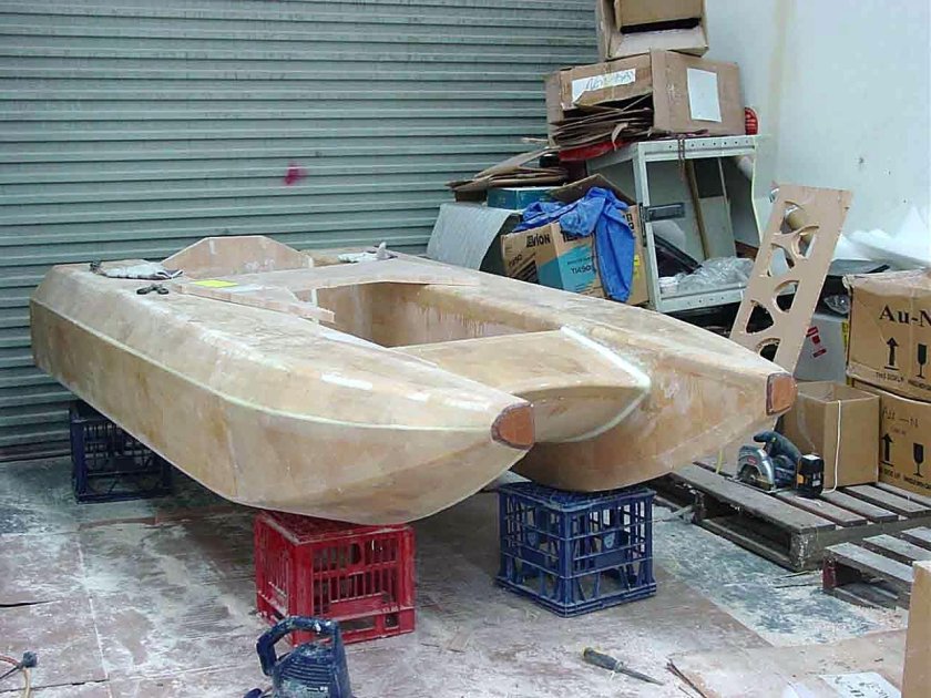 Лодка плоскодонка стеклопластик