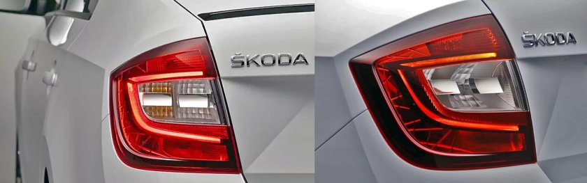 Задние фары led Шкода Рапид
