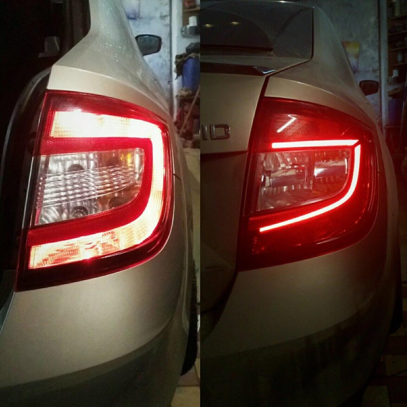 Светодиодные фонари Шкода Рапид