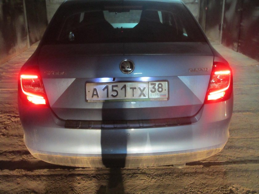 Задние фонари Шкода Рапид led
