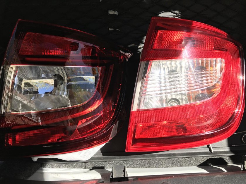 Задние фонари Skoda Rapid