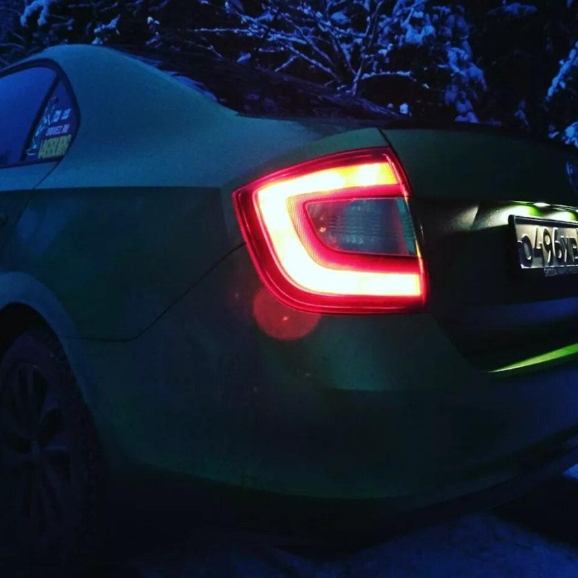 Led фонари Шкода Рапид