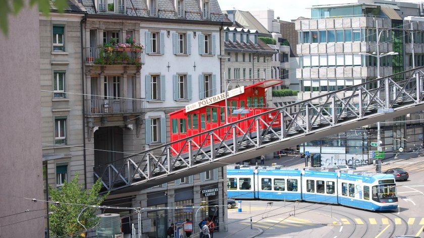 Фуникулёр Полибан Цюрих фото