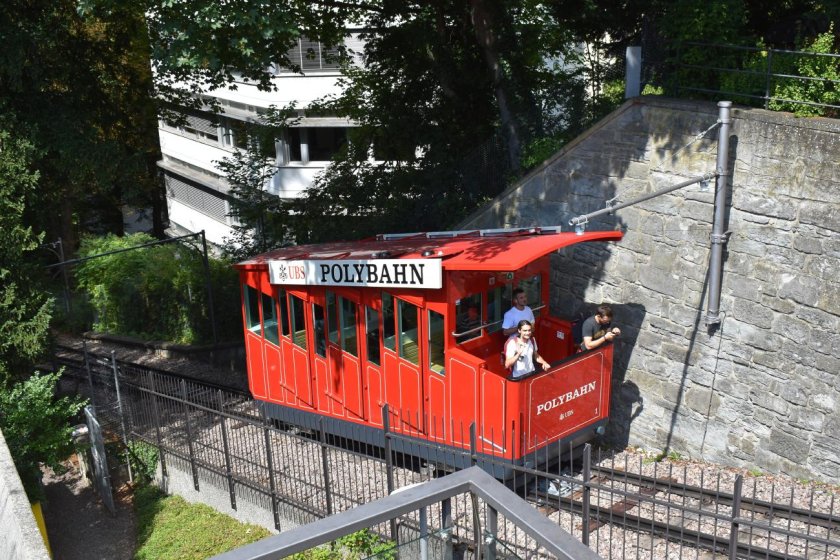 Набережная Лиммата фуникулёр Цюрих