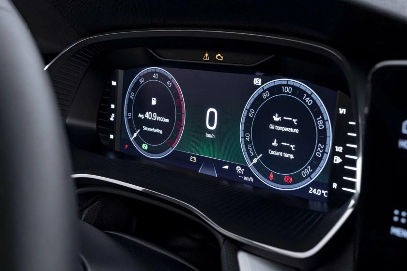Цифровая приборная панель Skoda Rapid 2021