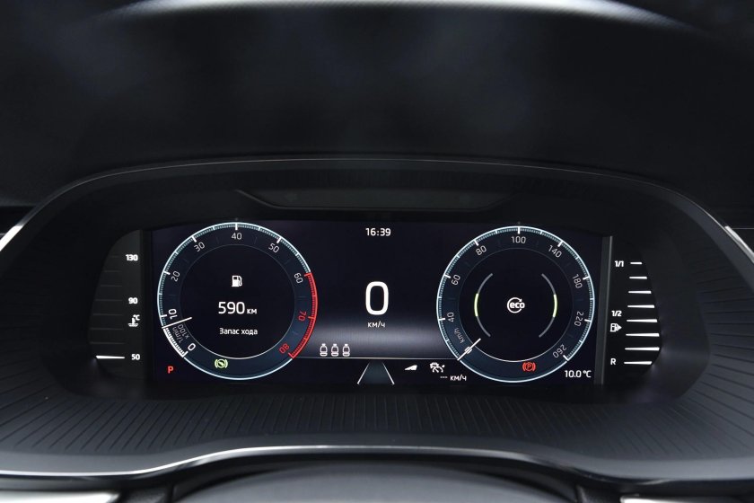 Цифровая приборная панель Шкода Рапид