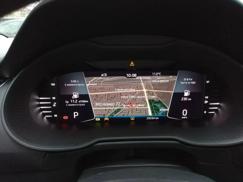 Цифровая приборка Октавия а7