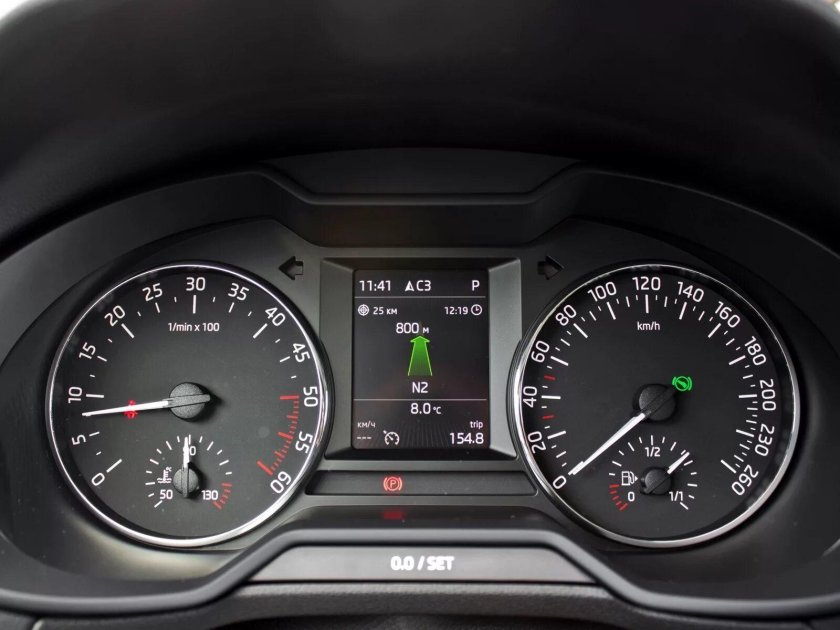 Приборная панель Шкода Октавия 2016