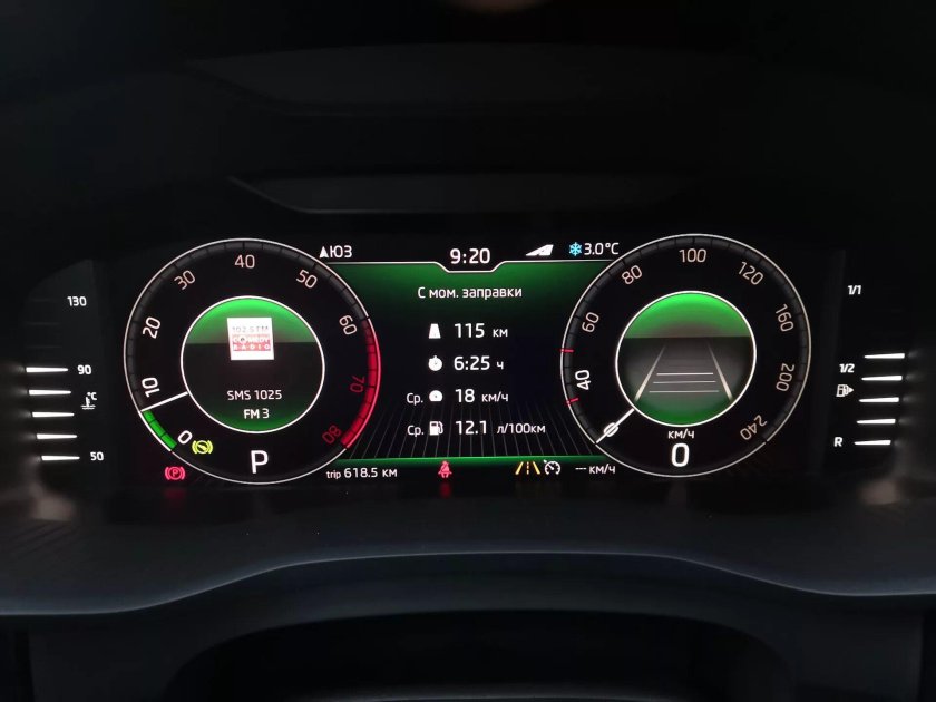 Цифровая приборная панель skoda octavia a7