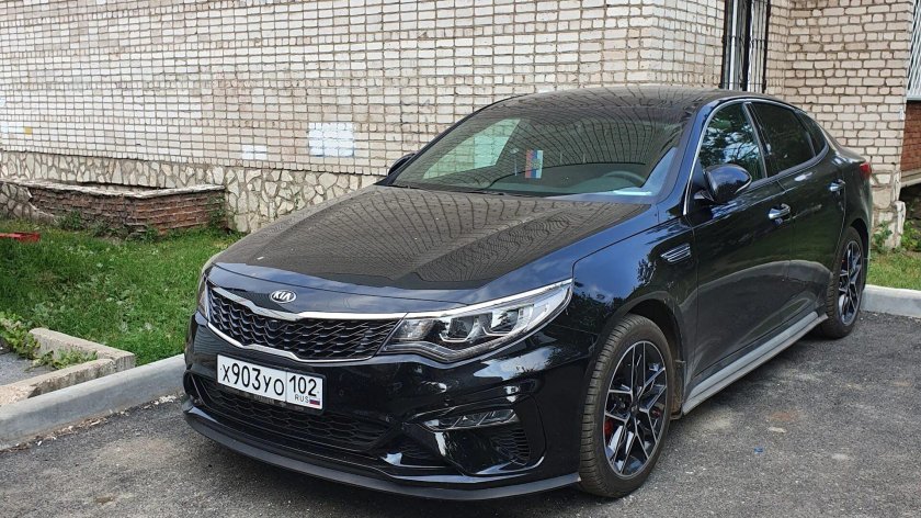 Kia Optima 2019 черная
