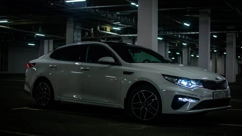 Киа Оптима 2019 белая