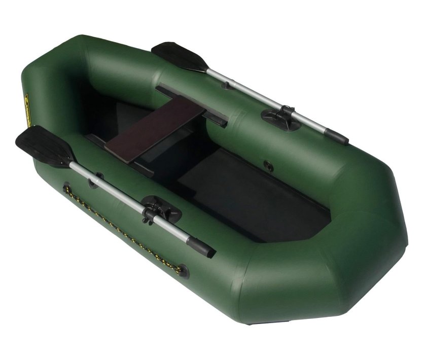 Лодка надувная зелёная компакт 210
