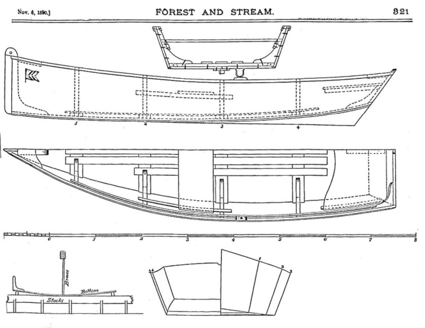Чертежи лодки Micro-Skiff sk-14