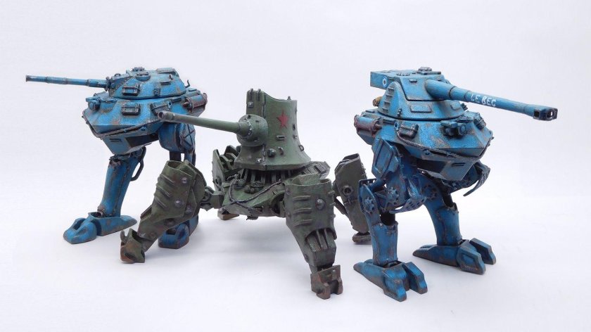 Шагоходы дизельпанк 3d принтер