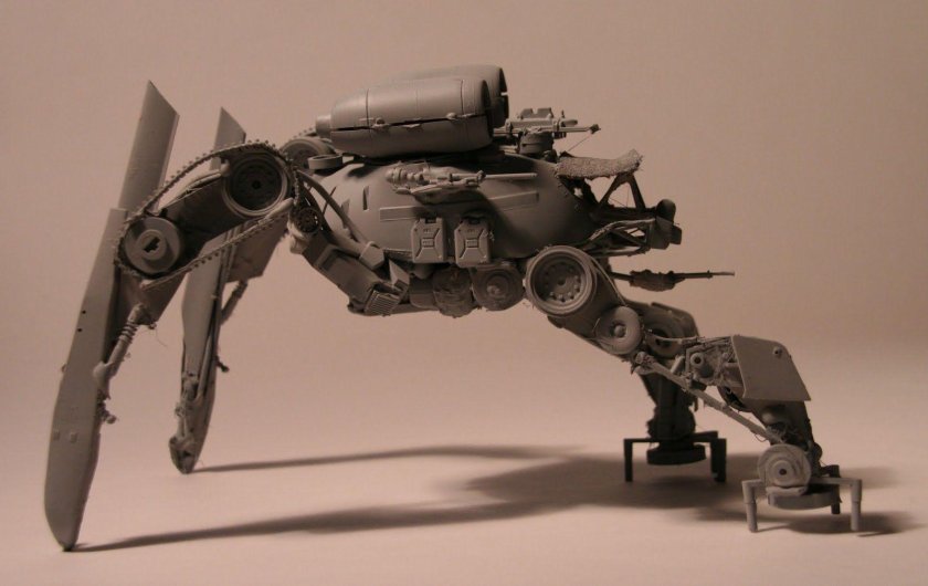 Дизельпанк шагоход Шерман