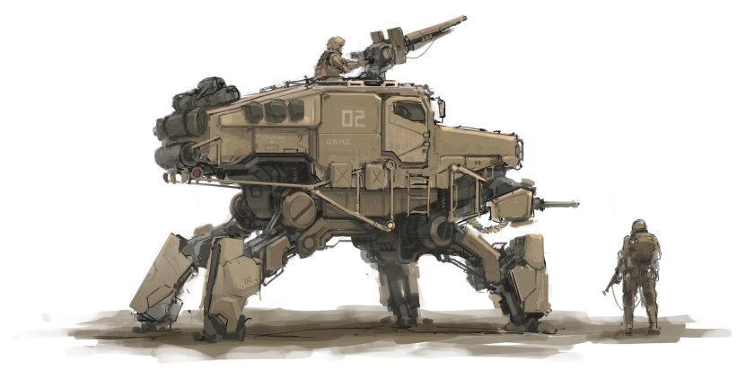 Дизельпанк шагоход