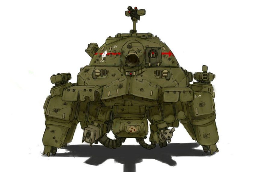 Танк шагоход дизельпанк