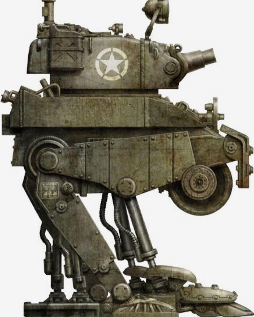 Дизельпанк шагоход