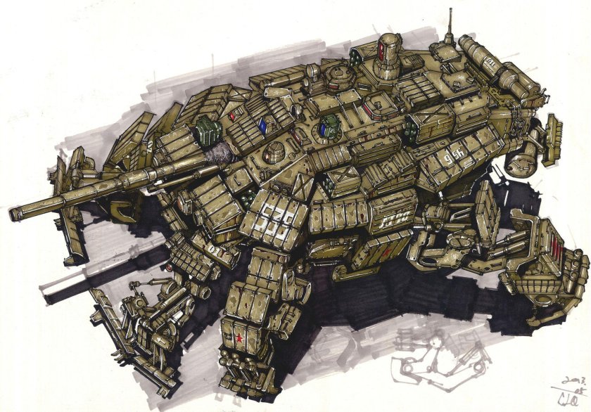 Сверхтяжёлый танк будущего Левиафан