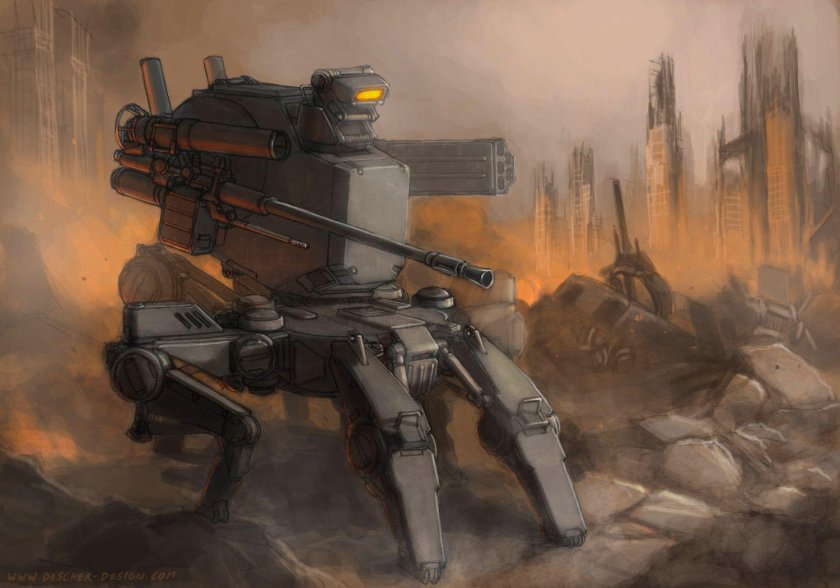 Робот танк шагоход