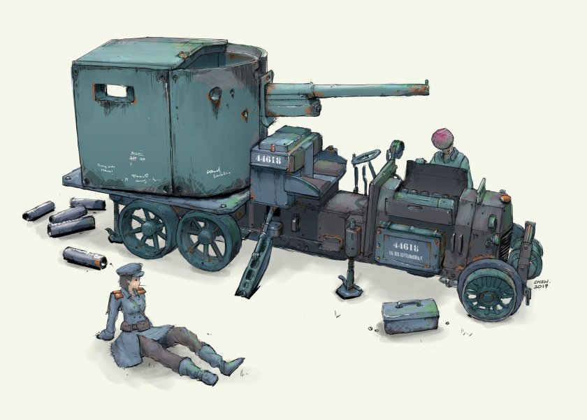 Шагоходы дизельпанк первой мировой войны