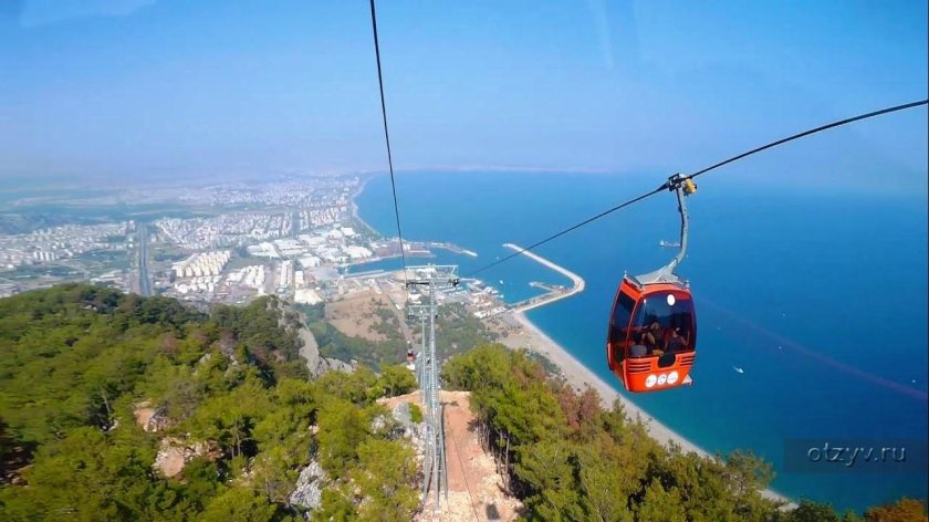 Гора Тюнектепе и канатная дорога