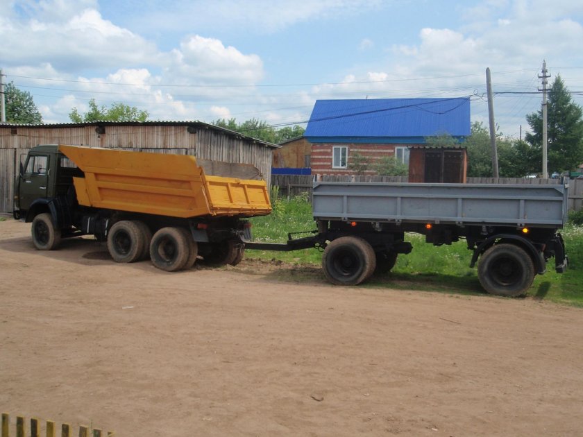 КАМАЗ 55111 С прицепом СЗАП