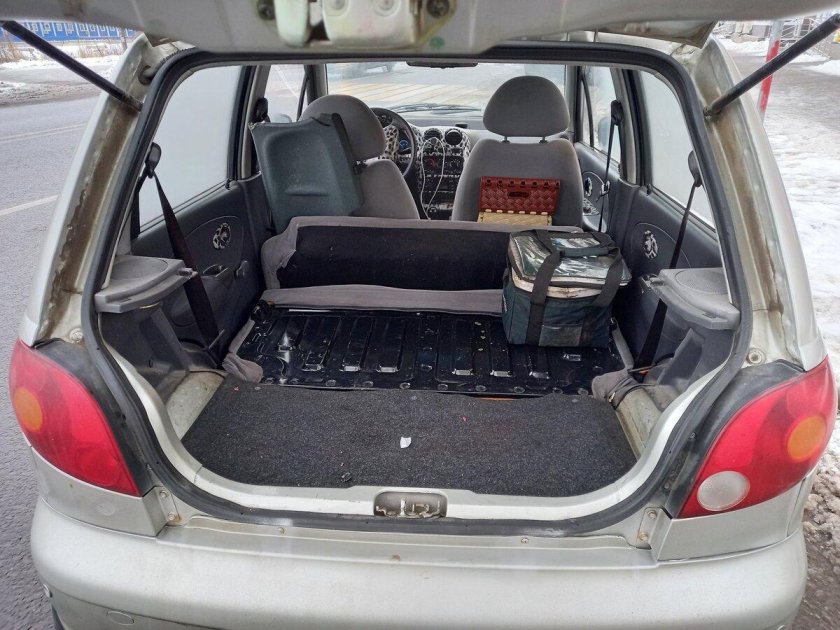 Дэу Матиз салон сзади