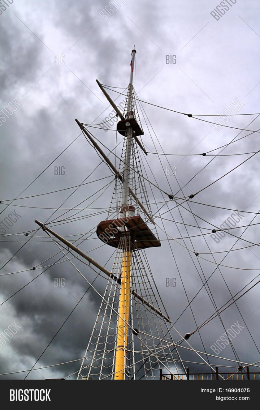 Корабельная мачта рисунок