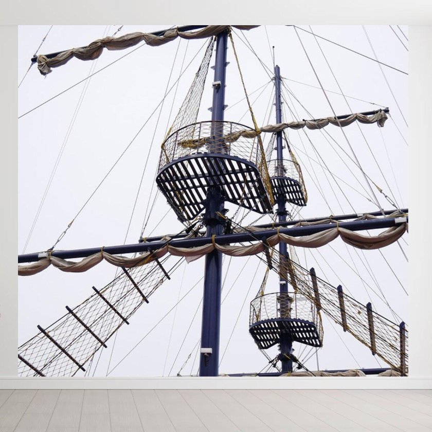 Мачты корабля черная Жемчужина