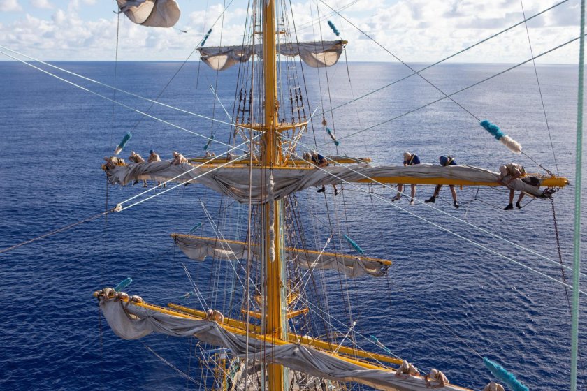 Барк Крузенштерн мачты