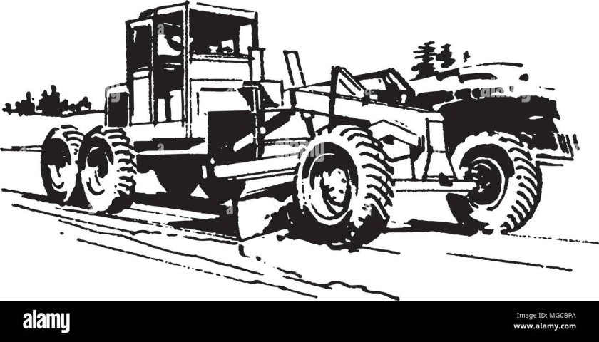 Грейдер ДЗ-98 вектор